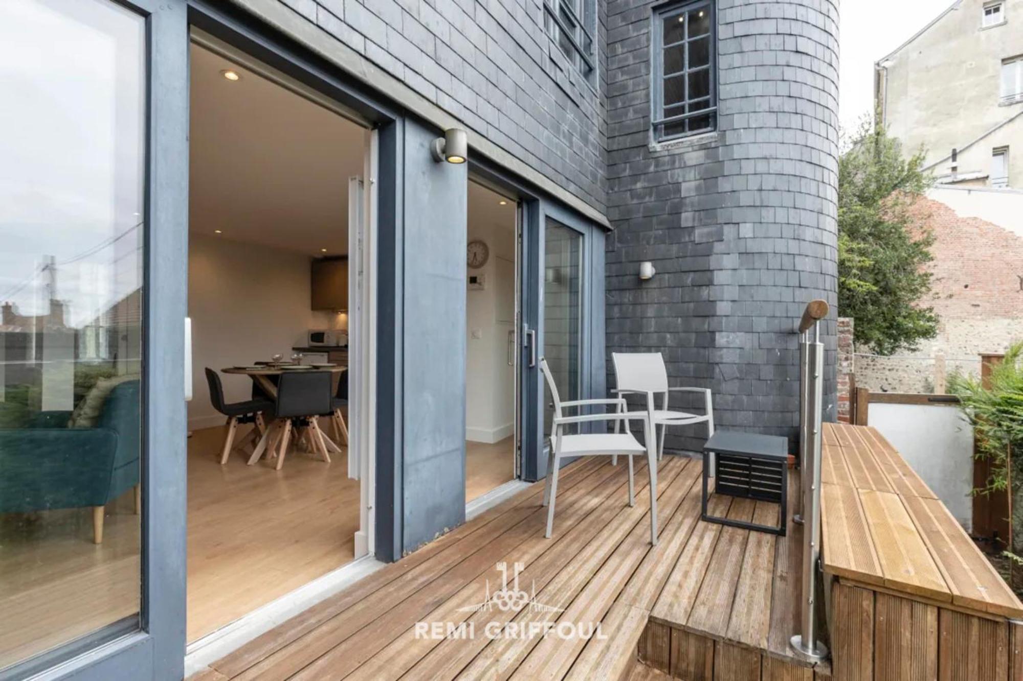 The Duplex Varin Beautiful Apartment & Garden Honfleur 4 People Exteriör bild